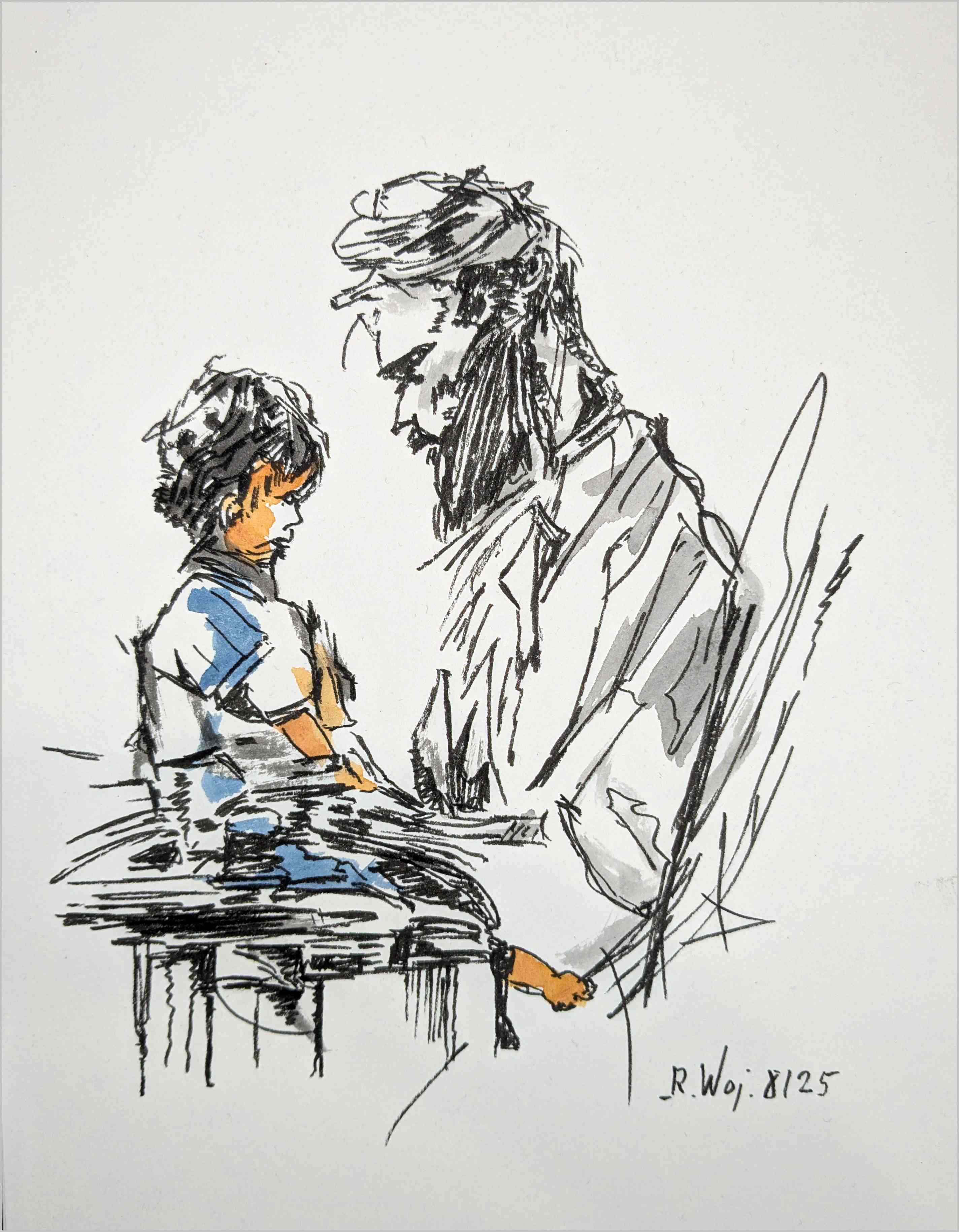   Scribble - Vater und Sohn